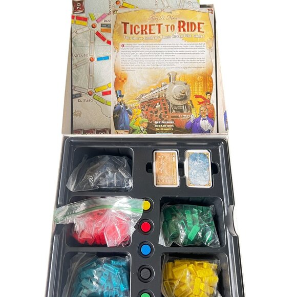 Ticket To Ride Board Game By Days Of Wonder Ages 8+ 2-5 Players Pre-owned - Picture 2 of 5